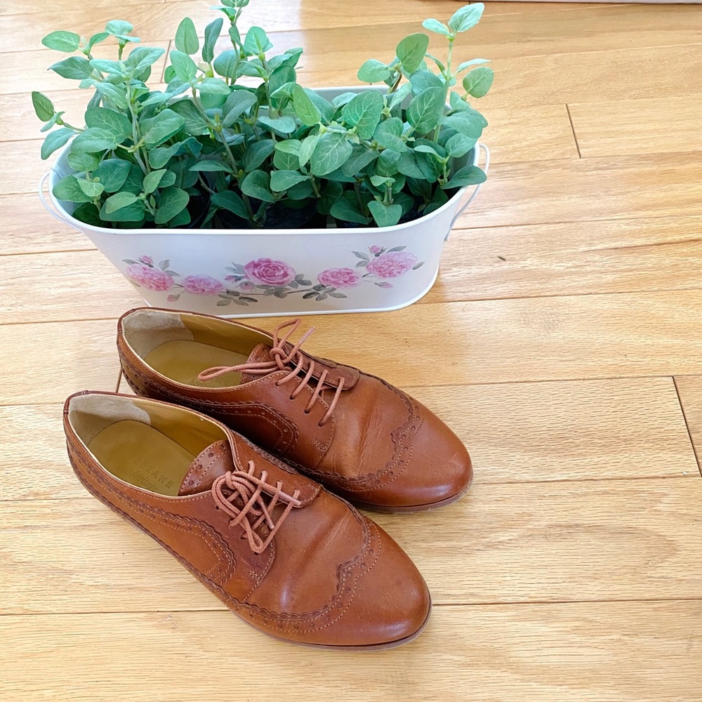 SEZANE Paul Derbies leather loafers